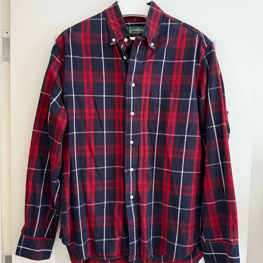 Gitman Brothers Red and Blue Checkered Shirt